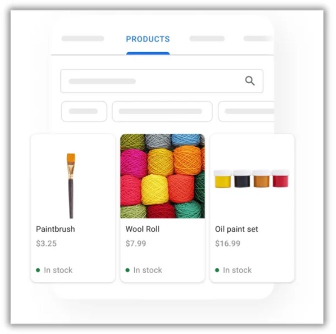 Enfin, si vous êtes un détaillant, vous pouvez présenter vos produits et indiquer aux clients comment ils peuvent faire leurs achats dans votre magasin, que ce soit en magasin, par ramassage à domicile, par livraison, etc.
