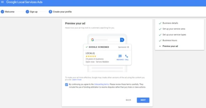 Prévisualisez votre annonce et cliquez sur suivant.