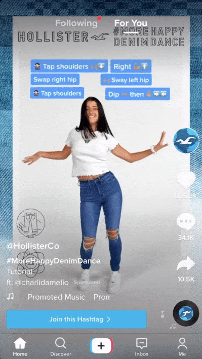 marketing local des médias sociaux tiktok exemple