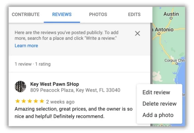 modifier ou supprimer votre propre avis Google
