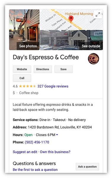 Le profil Google Business vous offre tout ce dont vous avez besoin pour apparaître dans les recherches locales