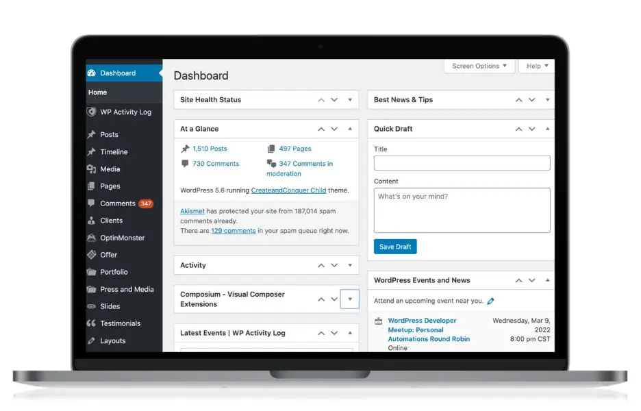 cms-exemple-wordpress