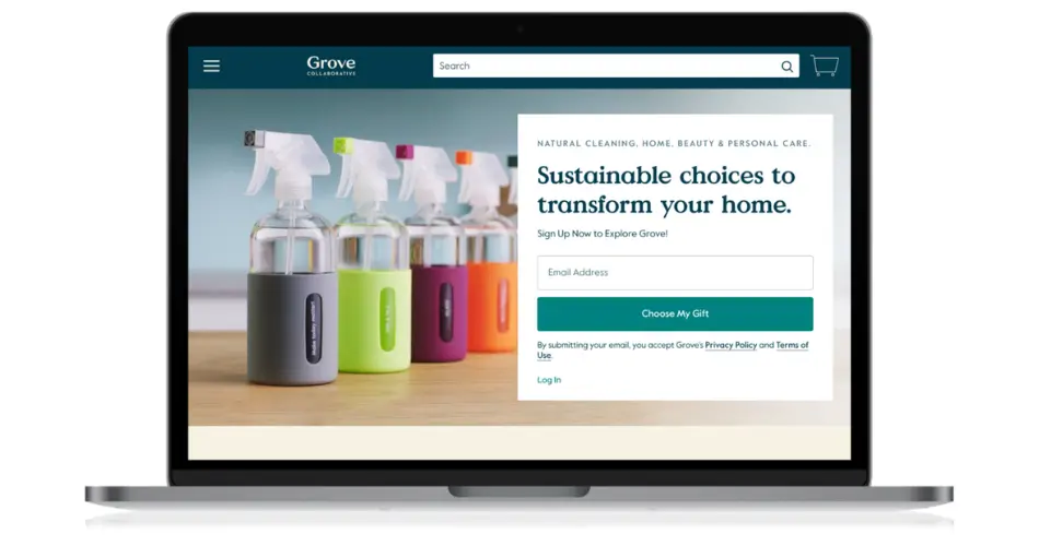 page d'atterrissage-exemple-grove